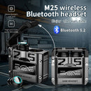 one de Ouvido Bluetooth TWS M25 – Som Potente, Bateria Longa e Design Moderno