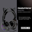 Gamer Headset RGB Pro Wired Drivers 40mm 2m Omnidirectional Microphone Comfort Compatible With PC And Consoles