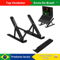 Suporte Premium para Notebook em Alumínio – Ajuste em 6 Níveis, Dobrável e Antiderrapante