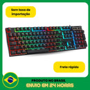 Teclado Gamer Semi Mecânico Led Rgb Abnt2 Usb Pc Ps4 Xbox