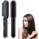 Portable Electric Straighthering Brush with Burn-Burning Bristles Temperature Adjustment Ergonomic Design Ideal for Straight Hair
