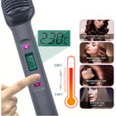 "Grey Purple 2-in-1 Electric Smooth Brush with Temperature Control, Fast Heating and Anti-Pulling Design"