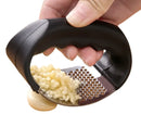 Manual Inox Garlic Kneading with Ergonomic Cable-Easy to Clean Practical Garlic Shredder for Kitchen