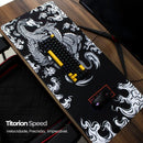 Mouse Pad Gamer Extra Large Professional 90x40 Deskpad Ergonomic Black Speed Dragon-Titorion