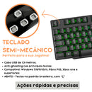 Teclado Gamer Semi Mecânico Led Rgb Abnt2 Usb Pc Ps4 Xbox