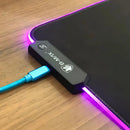Mouse Pad  RGB 12 Cores preto 25x35cm x 4mm 12 Modos de Iluminação a Pronta Entrega Nacional