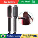 Escova De Cabelo 3 em 1 Elétrica com Pente De Aquecimento Para Alisador bivolt 120 220
