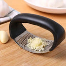 Manual Inox Garlic Kneading with Ergonomic Cable-Easy to Clean Practical Garlic Shredder for Kitchen