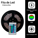Fita Led Rgb 5050 Rolo 5m 300 Leds Ip65 + Controle