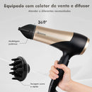 Hair dryer, dryer, professional hair dryer, hair dryer, 110 Hair Dryer/220V 1800W Black/Golden, from Brazil
