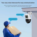 Brazil Outdoor Wireless Security IP Camera 4K 8MP HD Dual Lens External Wifi PTZ Camera Auto Tracking Street Surveillance Camera