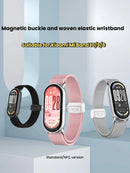 Nylon Strap for Xiaomi Mi Band 10 9 8 reathable wristband Smartwatch Bracelet for Xiaomi Mi Band 10 9 8 magnetic buckle strap
