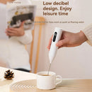 New Electric Milk Frother 2 In 1 Rechargeable Blender Stainless Steel 3 Speeds Coffee Mixer Egg Beater Handheld Foam Maker Tools
