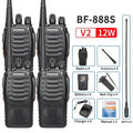 2/4PCS Baofeng BF-888S V2 Walkie Talkie Dual Band Portable Long Range UHF 400-470MHz USB/EU/US Ham Two Way Radio for Hunting