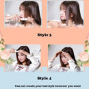 2 in 1 mini hair straightener portable multifunctional hair straightener cute curler