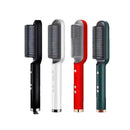 Portable Electric Straighthering Brush with Burn-Burning Bristles Temperature Adjustment Ergonomic Design Ideal for Straight Hair