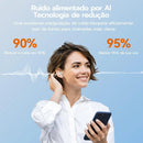 Fone de Ouvido Bluetooth 5.3, Sem Fio Bluetooth À Prova D'água HiFi Com Cancelamento De Ruído, IPX6 à Prova D'água e Leve