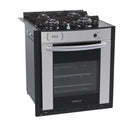 Gas Embedded Stove 4 Bocas Gaudi Prisma Vitreo BL Venax Bivolt