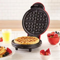Multi functional mini waffle maker with non stick surface, suitable for quick breakfast, snacks and desserts