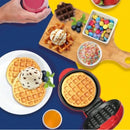 Multi functional mini waffle maker with non stick surface, suitable for quick breakfast, snacks and desserts